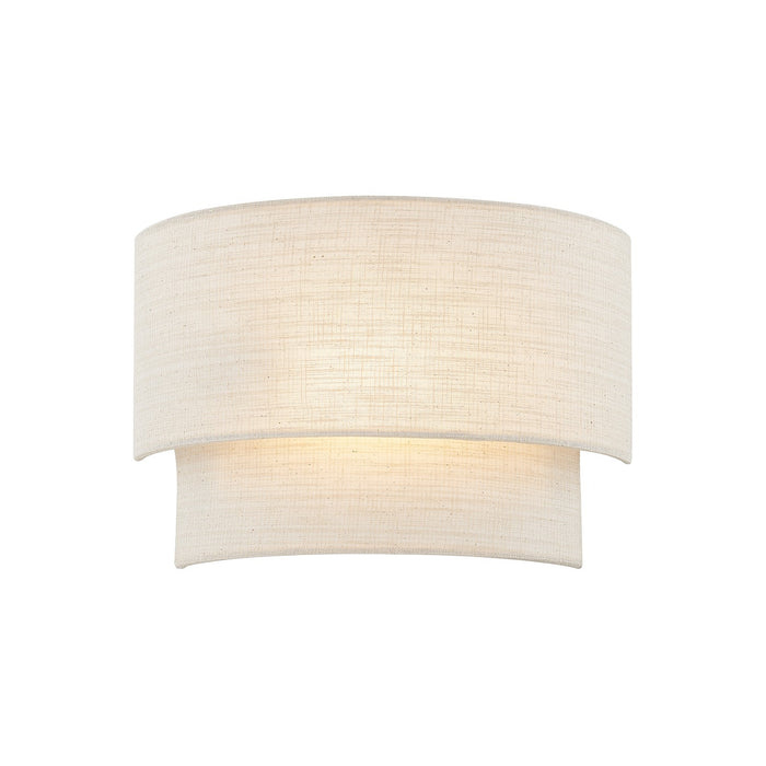 Justice Designs - FAB-5770-CREM - One Light Wall Sconce - Textile