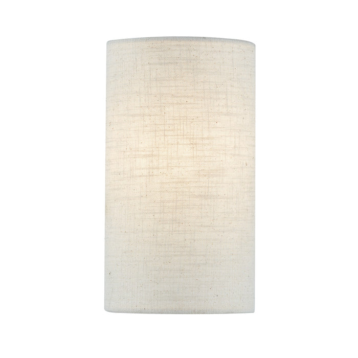 Justice Designs - FAB-5945-CREM - One Light Wall Sconce - Textile