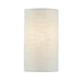 Justice Designs - FAB-5945-CREM - One Light Wall Sconce - Textile