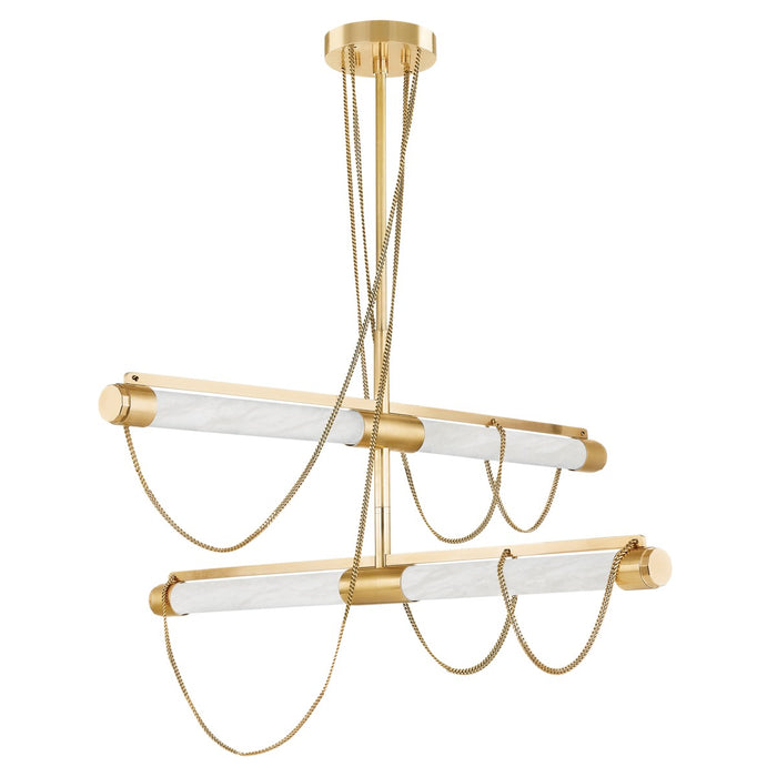 Corbett Lighting - 463-49-VB - LED Chandelier - Lariat - Vintage Brass