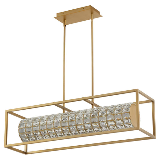 Oxygen - 3-676-40 - LED Linear Pendant - Elan - Aged Brass