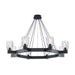 Trans Globe Imports - 11687 BK - Eight Light Chandelier - Harmony Hills - Black