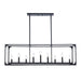 Trans Globe Imports - 11719 BK - Nine Light Linear Pendant - Ruby Ridge - Black