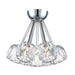 Trans Globe Imports - 11737 PC - Seven Light Semi Flush Mount - Crystal Court - Polished Chrome