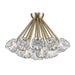 Trans Globe Imports - 11739 AG - 19 Light Semi Flush Mount - Crystal Court - Antique Gold