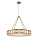 Trans Globe Imports - 11749 AG - Nine Light Chandelier - Ivory Isle - Antique Gold