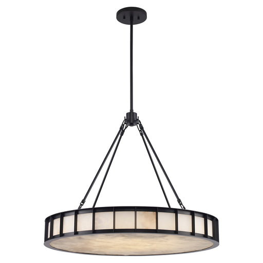 Trans Globe Imports - 11749 BK - Nine Light Chandelier - Ivory Isle - Black