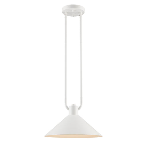 Trans Globe Imports - 11761 WH - One Light Pendant - Roscoe - White