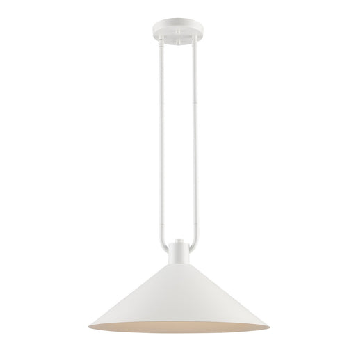 Trans Globe Imports - 11762 WH - One Light Pendant - Roscoe - White