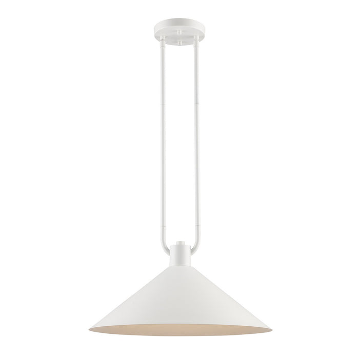 Trans Globe Imports - 11762 WH - One Light Pendant - Roscoe - White