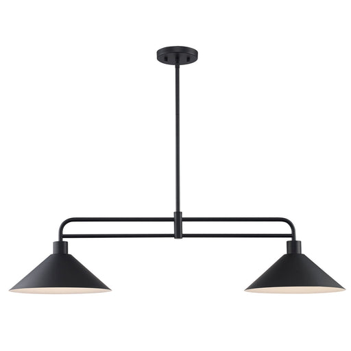 Trans Globe Imports - 11763 BK - Two Light Linear Pendant - Roscoe - Black