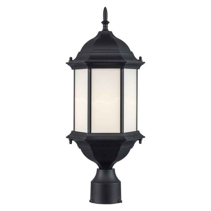 Trans Globe Imports - 51634 BK - One Light Outdoor Post Mount - Eldlight - Black