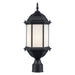 Trans Globe Imports - 51634 BK - One Light Outdoor Post Mount - Eldlight - Black