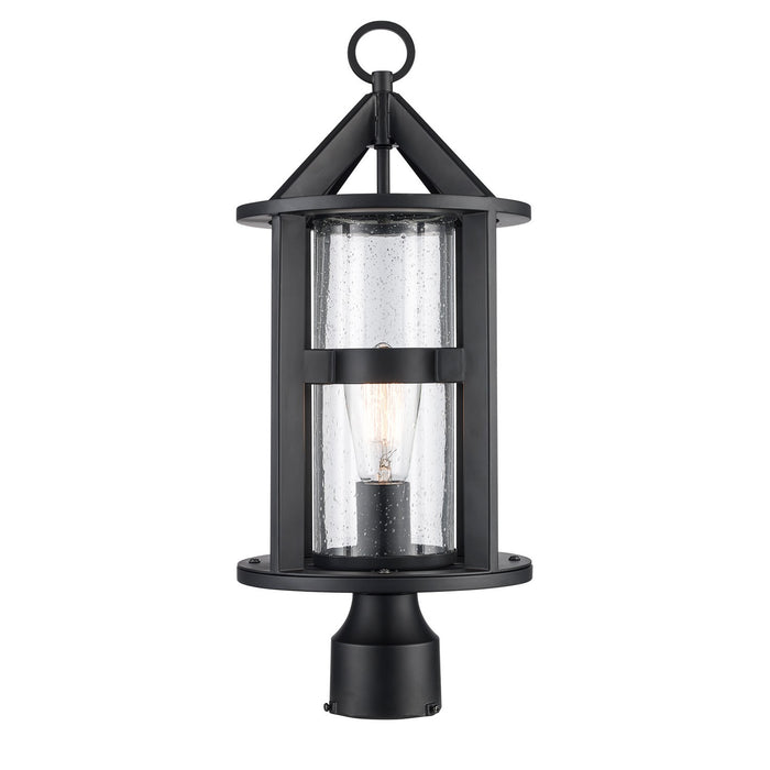 Trans Globe Imports - 51683 BK - One Light Outdoor Post Mount - Prado - Black