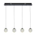 Trans Globe Imports - MDN-1634 BK - LED Linear Pendant - Sunburst - Black