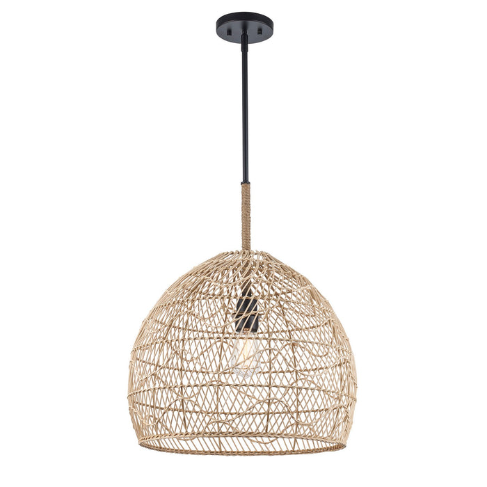 Trans Globe Imports - PND-2248 BK - One Light Pendant - Reef - Black