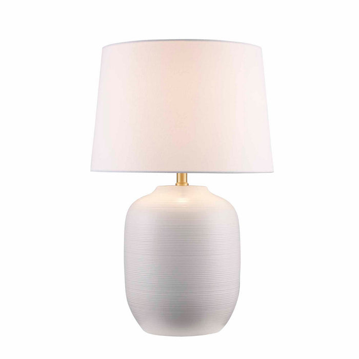 Trans Globe Imports - RTL-9156 WH - One Light Table Lamp - Fjord - White