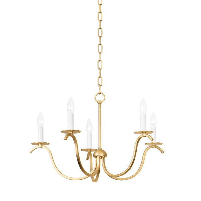 Mitzi - H809805-GL - Five Light Chandelier - Jaclin - Gold Leaf