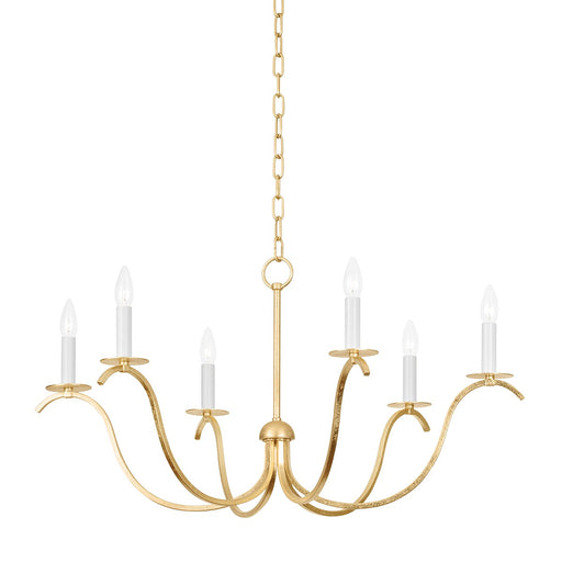 Mitzi - H809806-GL - Six Light Chandelier - Jaclin - Gold Leaf