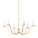 Mitzi - H809806-GL - Six Light Chandelier - Jaclin - Gold Leaf