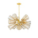 Hudson Valley - 2032-AGB - 15 Light Chandelier - Hartwood - Aged Brass