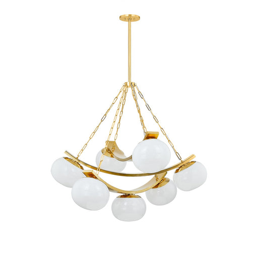 Hudson Valley - 2107-AGB - Seven Light Chandelier - Duxbury - Aged Brass