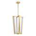 Hudson Valley - 4054-AGB - LED Pendant - Edgemere - Aged Brass