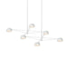 Sonneman - 2036.17 - Six Light Pendant - Warm Gray