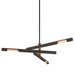 Troy Lighting - F6885-BRZ/PBR - Three Light Chandelier - Hendrix - Bronze