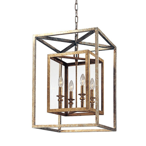 Troy Lighting - F9994-GS - Four Light Lantern - Morgan - Gold Silver Leaf