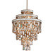 Corbett Lighting - 142-47-CPL - Seven Light Chandelier - Dolcetti - Champagne Leaf