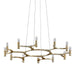 Corbett Lighting - 258-012 - LED Chandelier - Nexus - Satin Silver Leaf