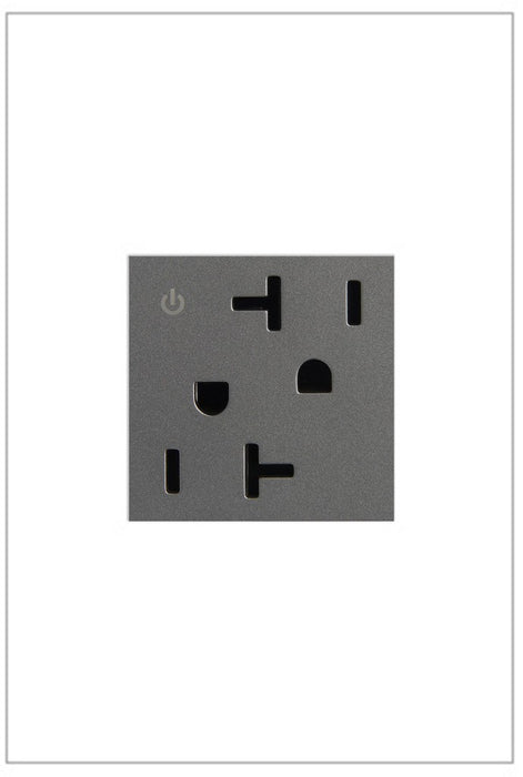 Legrand - ARCD202M10 - Dual Controlled Outlet - Adorne - Magnesium