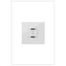 Legrand - ARUSB30PDW4 - Plus Power Delivery USB Type-C/C Outlet Module - Adorne - White