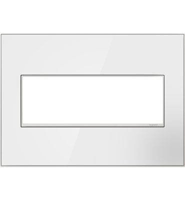 Legrand - AWM3GMWW4 - Gang Wall Plate - Adorne - White