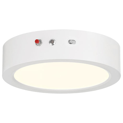 Slim Color Selictible Emergency Battery Backup LED Flush Mount