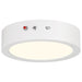 Access - 20881LEDCSEM-WH/ACR - LED Flush Mount - Slim Color Selictible Emergency Battery Backup - White