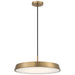 Access - 50977LEDDCS-BG/WHT - LED Pendant - Tallinn - Brushed Gold