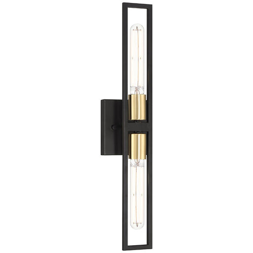 Access - 62349LEDDLP-BWA - LED Wall Sconce - Tyne - Black with Antique Brushed Brass