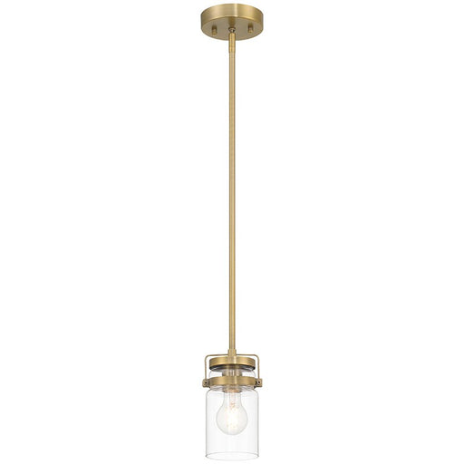 Access - 63080-BG/CLR - One Light Pendant - Shelby - Brushed Gold