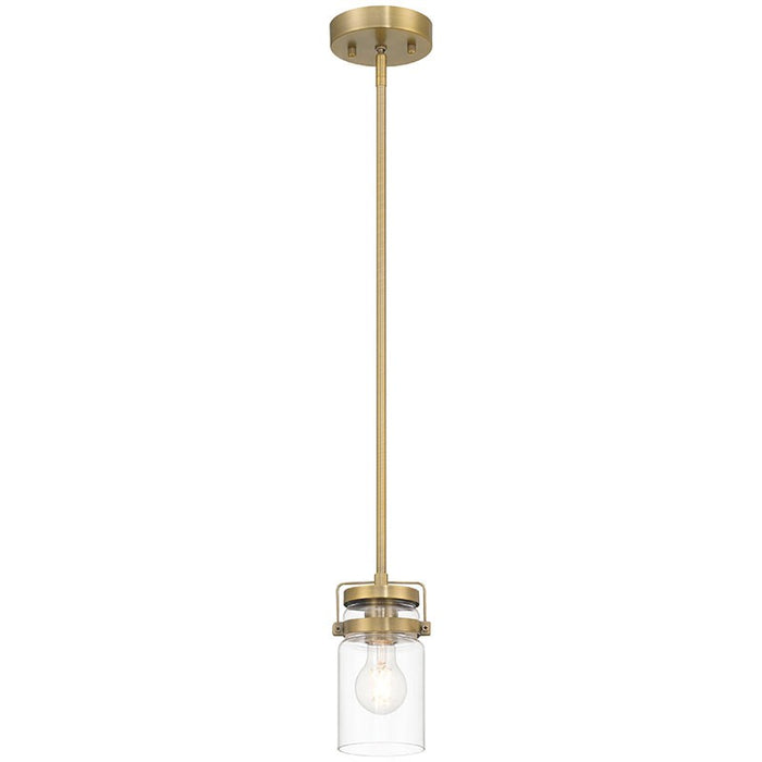 Access - 63080-BG/CLR - One Light Pendant - Shelby - Brushed Gold