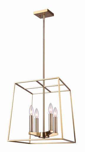 Coco Four Light Chandelier Gold