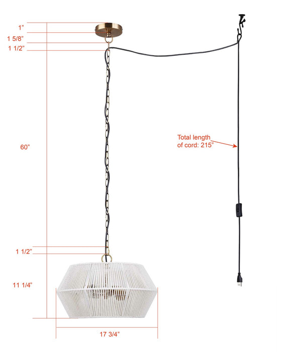 Canarm - ICH2110B04GD18 - Four Light Chandelier - Ikaria - Gold