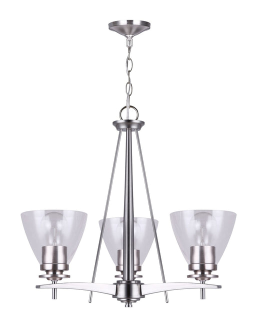 Canarm - ICH256A03BN-RG - Three Light Chandelier - Canarm - Brushed Nickel