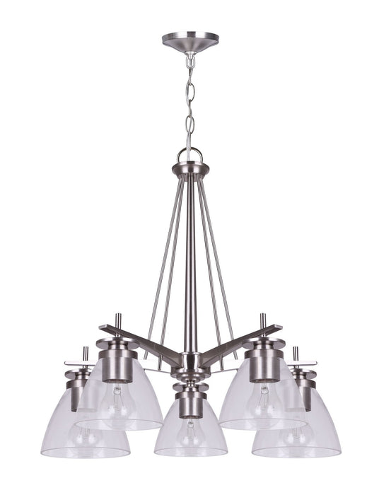 Canarm - ICH256A05BN-RG - Five Light Chandelier - Canarm - Brushed Nickel