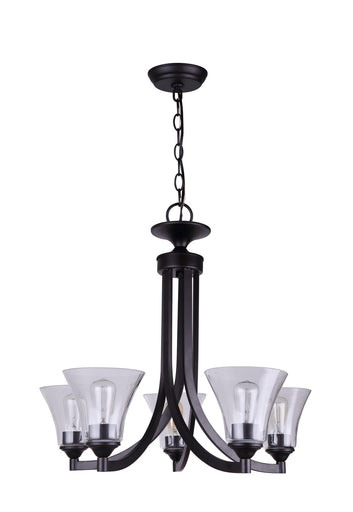 Canarm Five Light Chandelier Oil Rubbed Bronze