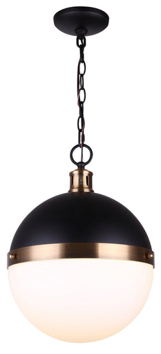 Delta One Light Pendant Matte Black And Gold