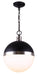 Canarm - IPL708B01BKN - One Light Pendant - Delta - Black