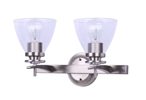 Ivl256A02Bn-Rg Two Light Vanity Brushed Nickel