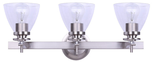 Ivl256A03Bn-Rg Three Light Vanity Brushed Nickel